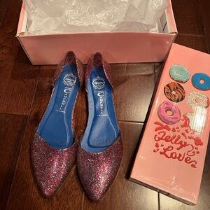 Jeffrey Campbell Glitter Pink Flats💕